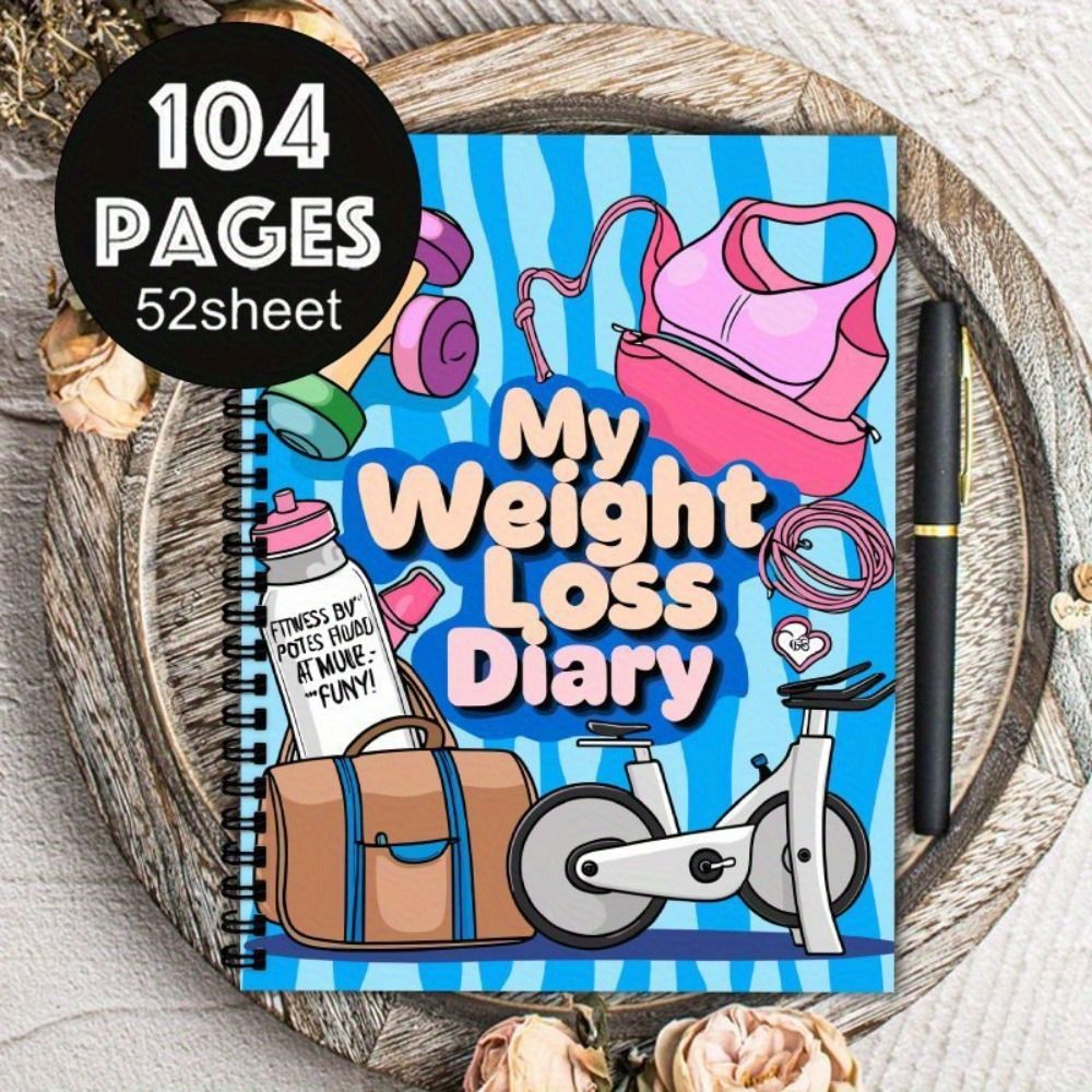 Meal Plan Notepad - Fitness Tracker Weight Loss Plan Book