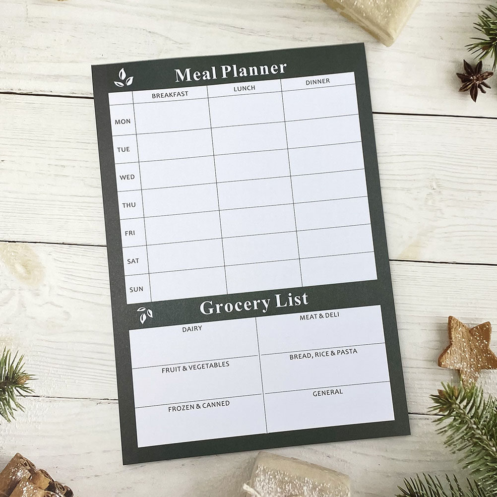 Meal Prep Diet - 2Pcs Elegant Weekly Meal Planning Notebook