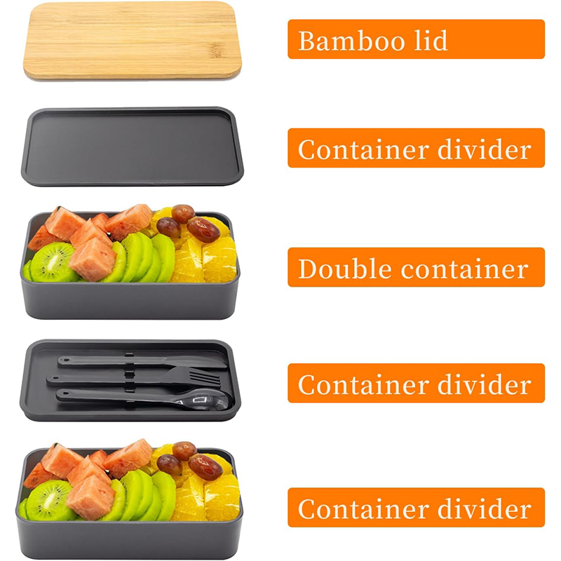 Stackable Bento Box with Utens - огляд і ціна Meal Prep Rezepte