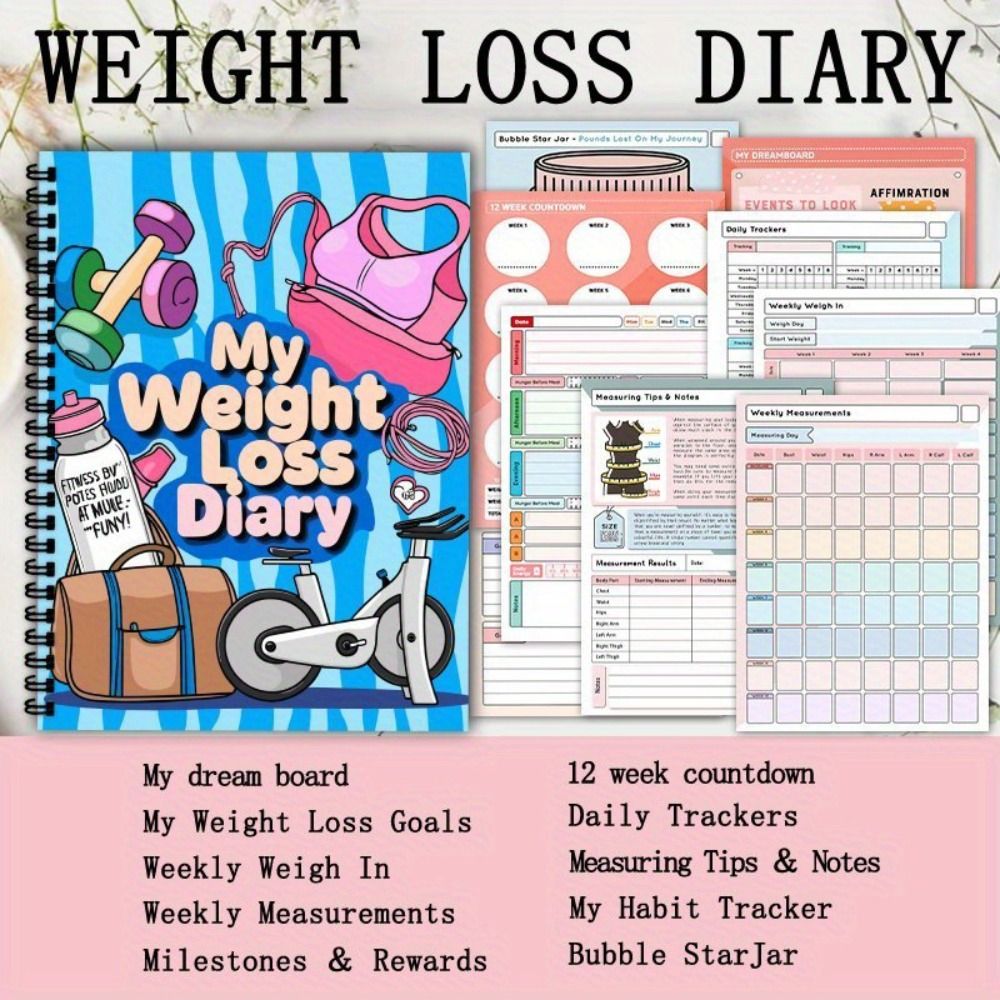 Fitness Tracker Weight Loss Pl - огляд і ціна Meal Plan Notepad
