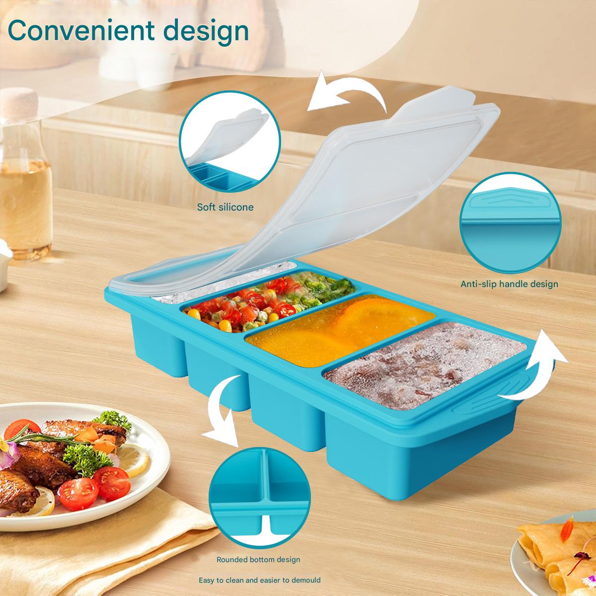 Large Silicone Ice Cube Mold w - огляд і ціна Meal Prep Freezer