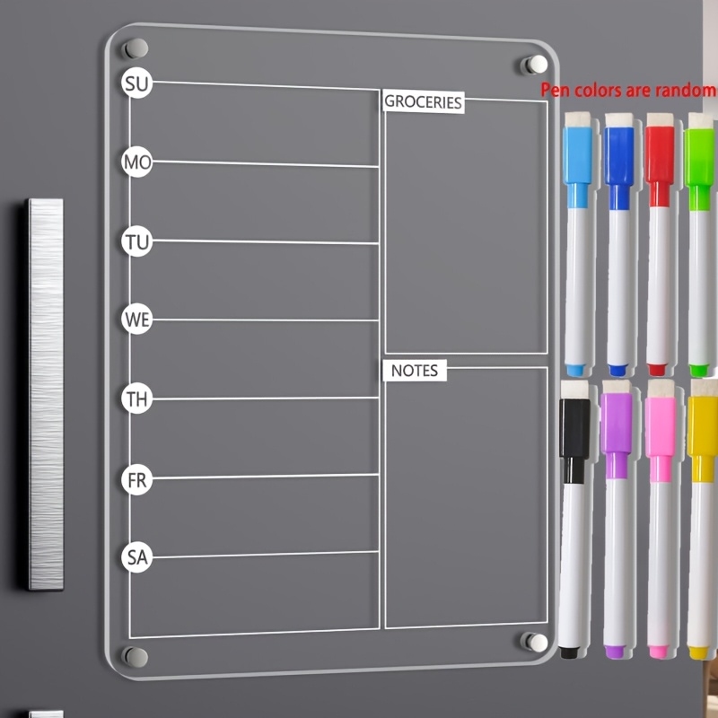 Acrylic Meal Planner Magnetic  - огляд і ціна Meal Plan Notepad