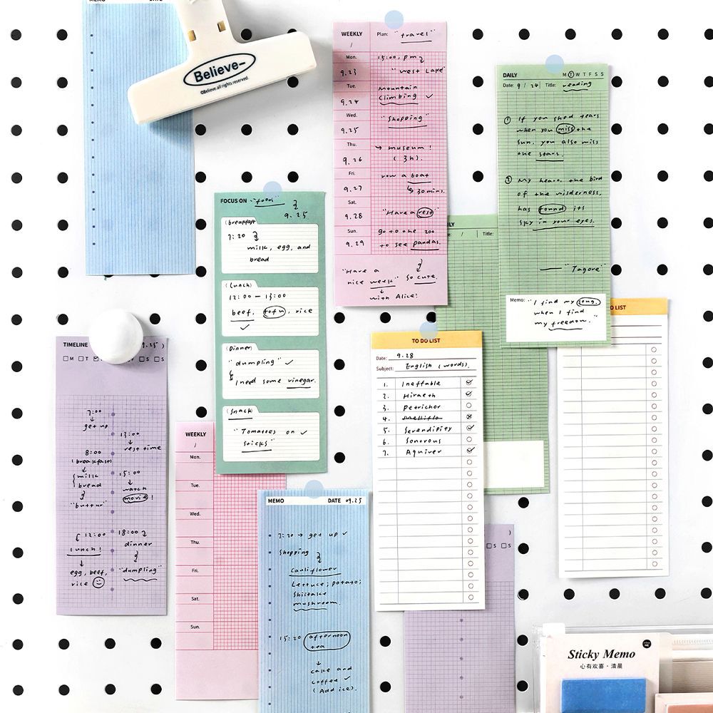 80sheets Sticky Notes, Life Pr - огляд і ціна Meal Plan Notepad