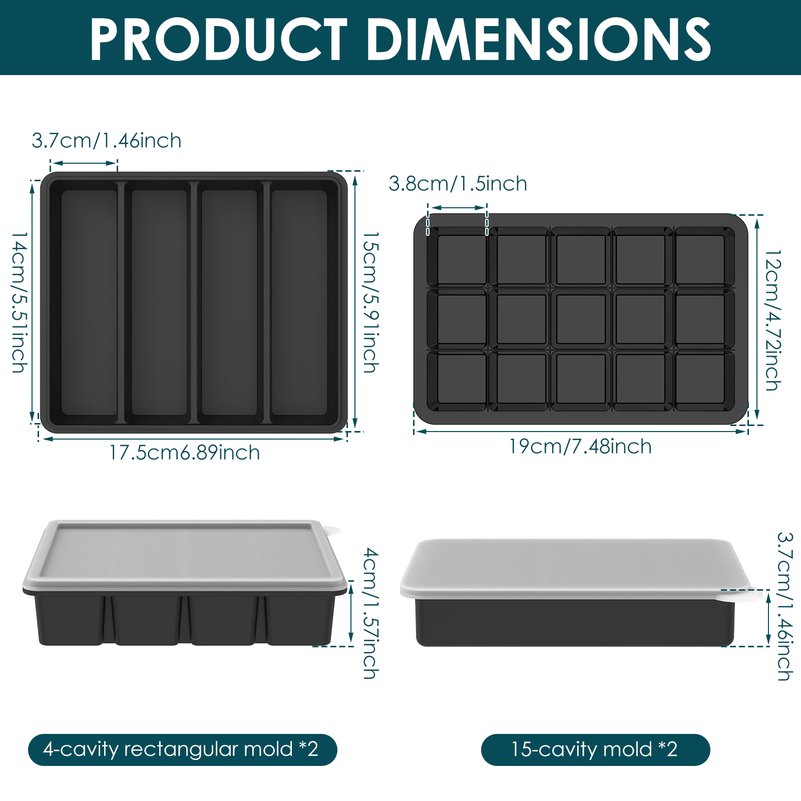4 Pack Silicone Freezer Tray w - огляд і ціна Meal Prep Freezer