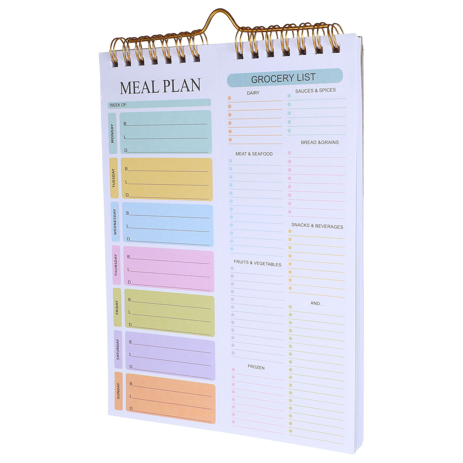 A5 Pastel Spiral Weekly Meal P - огляд і ціна Meal Plan Notepad