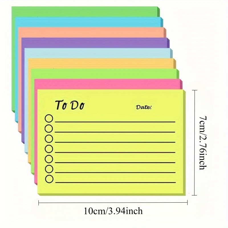 Fluorescent Post-it Notes Mult - огляд і ціна Meal Plan Notepad