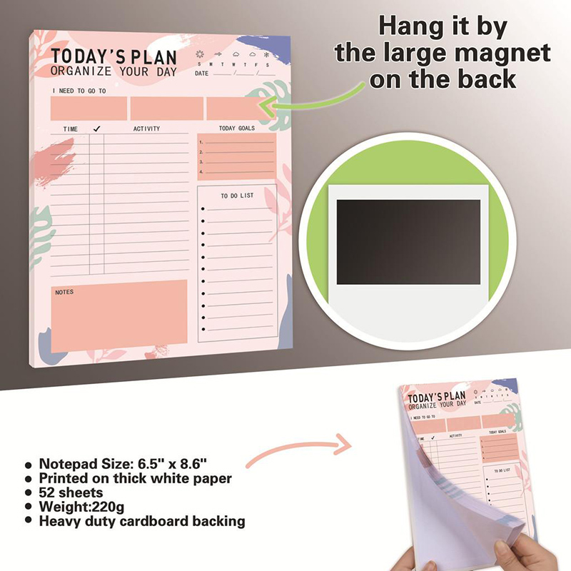 Magnetic Daily Planner Notepad - огляд і ціна Meal Plan Notepad