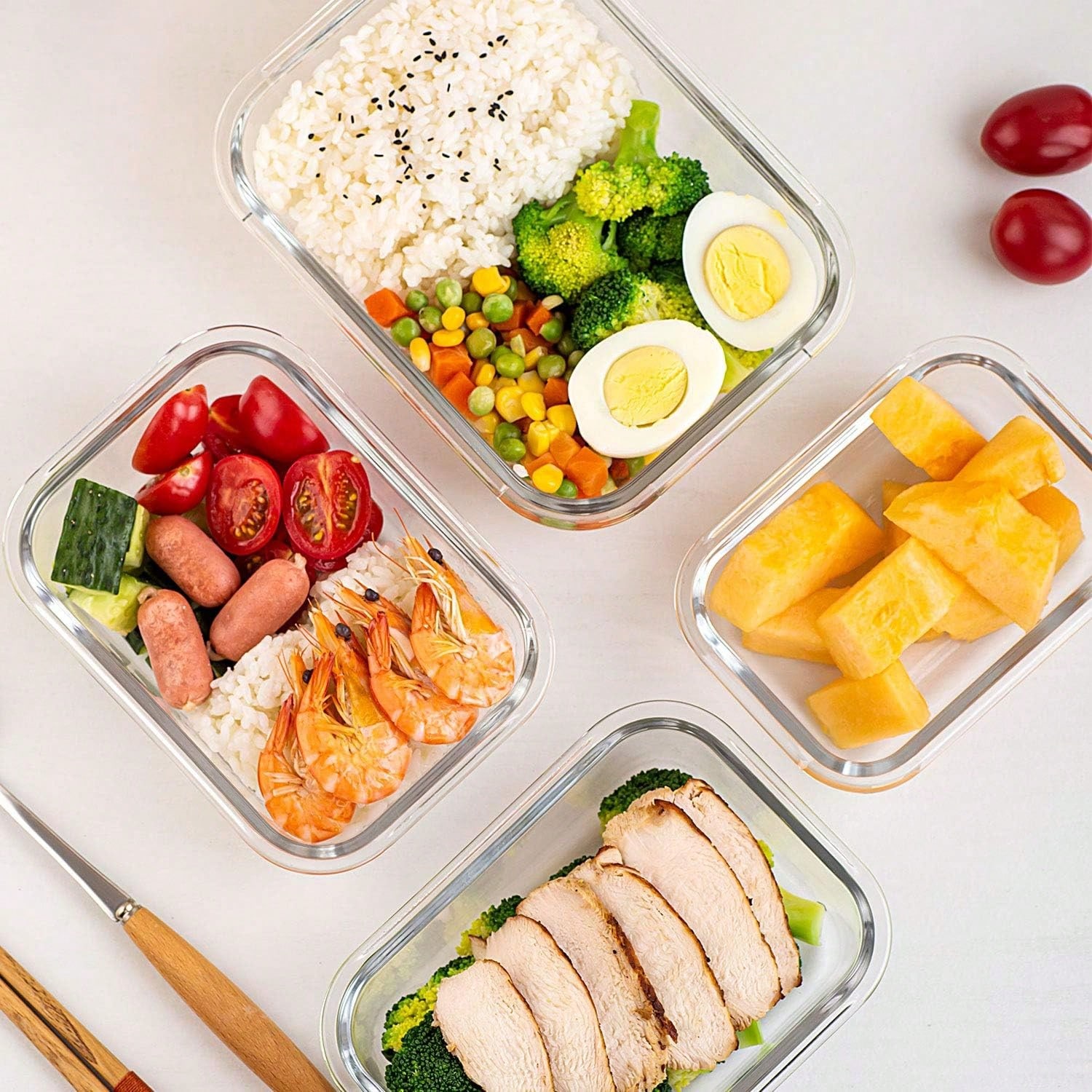 10 Pack Glass Meal Prep Contai - огляд і ціна Meal Prep Freezer